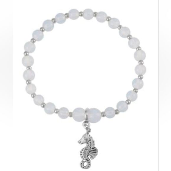 Set of 3 Opalite Beaded Stretch Bracelets - Picture 10 of 13